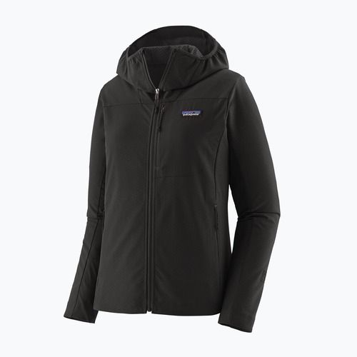 Women's softshell jacket Patagonia R1 CrossStrata Hoody black