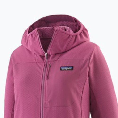 Women's softshell jacket Patagonia R1 CrossStrata Hoody faded magenta