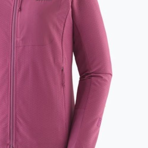 Women's softshell jacket Patagonia R1 CrossStrata Hoody faded magenta