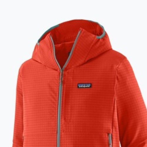 Men's softshell jacket Patagonia R1 TechFace Hoody hot ember