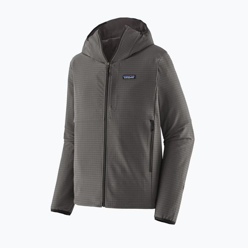 Men's softshell jacket Patagonia R1 TechFace Hoody forge grey