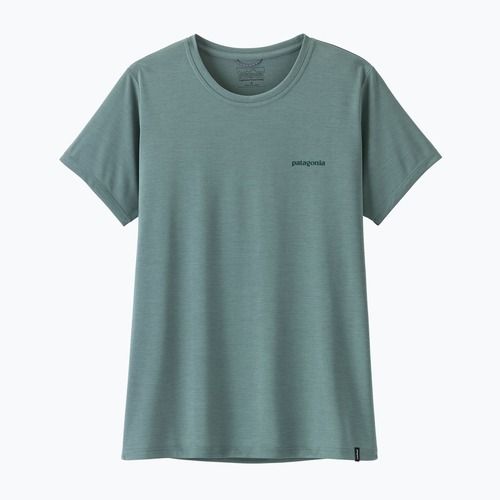 Women's T-shirt Patagonia Capilene Cool Daily Shirt - Boardshort Logo blue sage/light blue sage x-dye