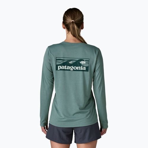 Women's longsleeve Patagonia Capilene Cool Daily Shirt - Boardshort Logo blue sage/light blue sage x-dye