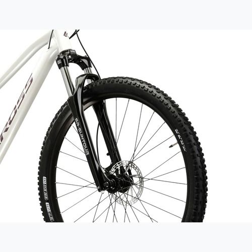 Women's mountain bike KROSS Lea 4.0 W 27.5 white/purple/shine
