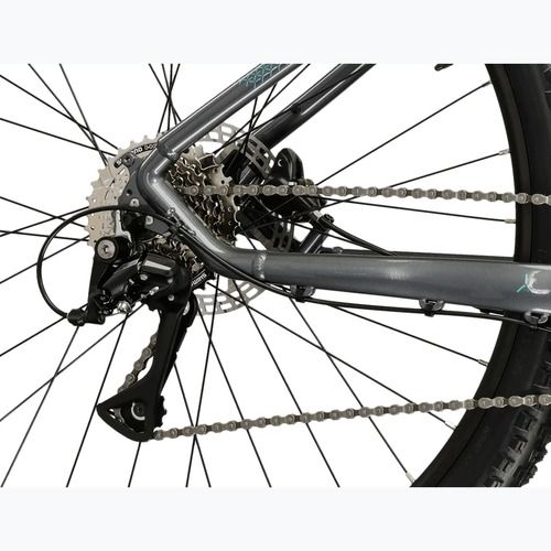 Women's mountain bike KROSS Lea 4.0 W 27.5 grey/turquoise/shine
