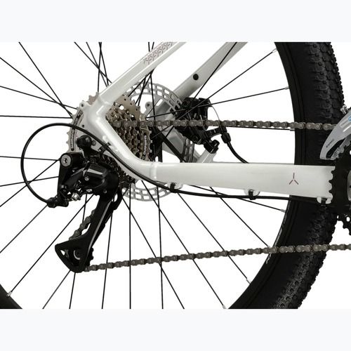 Women's mountain bike KROSS Lea 3.0 W 27.5 white/pink/shine