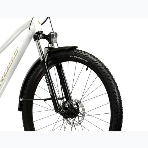 Women's mountain bike KROSS Lea 2.0 Eq W 27.5 white/gold/shine