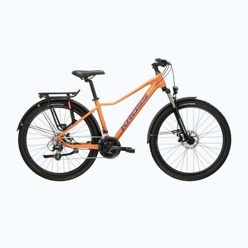 Women's mountain bike KROSS Lea 2.0 Eq W 27.5 orange/navy/shine