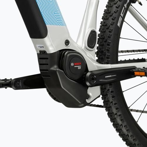 Women's electric bike KROSS Influx Hyb 5.0 W 27.5 el. 800 Wh silver/blue/shine