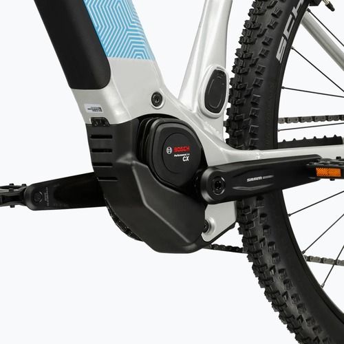 Women's electric bike KROSS Influx Hyb 5.0 W 29 el. 800 Wh silver/blue/shine