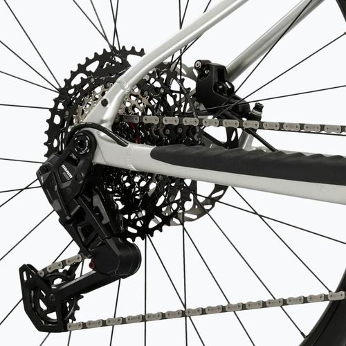 Women's electric bike KROSS Influx Hyb 5.0 W 29 el. 800 Wh silver/blue/shine