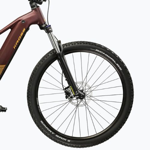 Electric bike KROSS Influx Hyb 3.0 29 el. 800 Wh ruby/gold/matte
