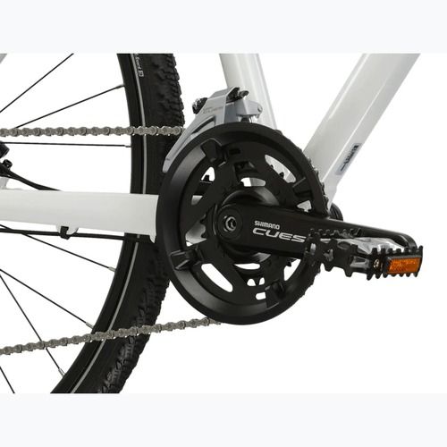 Women's cross bike KROSS Evado 7.0 W white/turquoise/shine