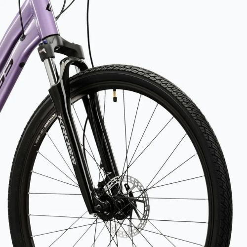 Women's cross bike KROSS Evado 5.0 W purple/black/shine