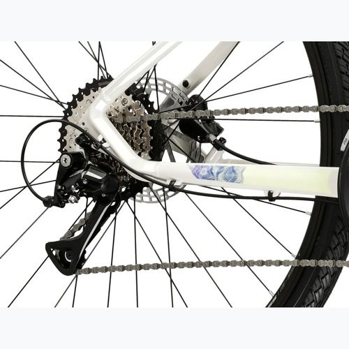 Women's cross bike KROSS Evado 4.0 W grey/navy/shine