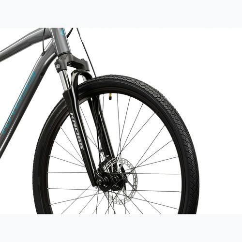 Cross bike KROSS Evado 3.0 grey/sea blue/shine