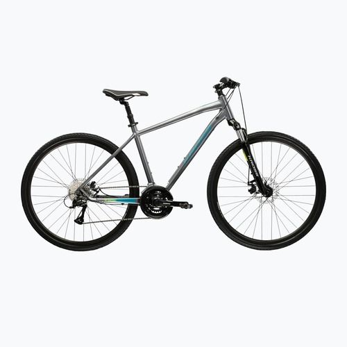 Cross bike KROSS Evado 3.0 grey/sea blue/shine