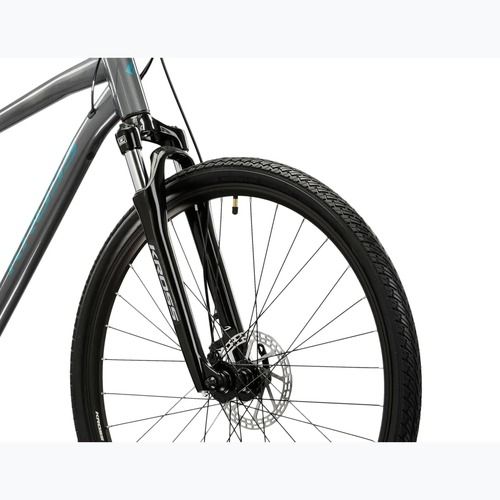 Cross bike KROSS Evado 3.0 grey/sea blue/shine