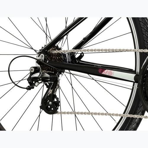 Women's cross bike KROSS Evado 2.0 W black/pink/shine