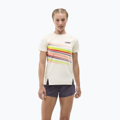 Women's running top HOKA Race Day alabaster flare