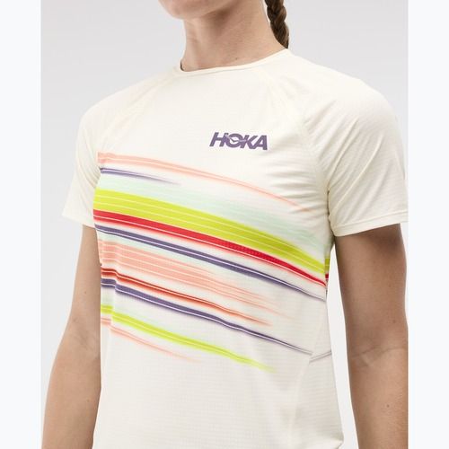 Women's running top HOKA Race Day alabaster flare