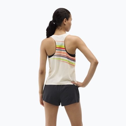 Women's running top HOKA Race Day Singlet alabaster flare