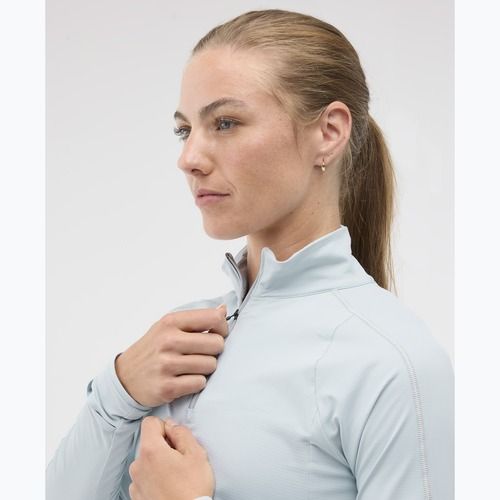 Women's running sweatshirt HOKA GlideTech Quarter Zip mineral blue