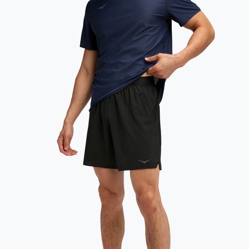 Men's running shorts HOKA Glide 7'' 2in1 black