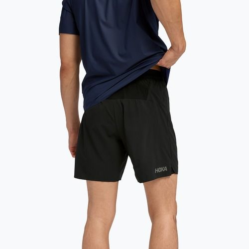 Men's running shorts HOKA Glide 7'' 2in1 black
