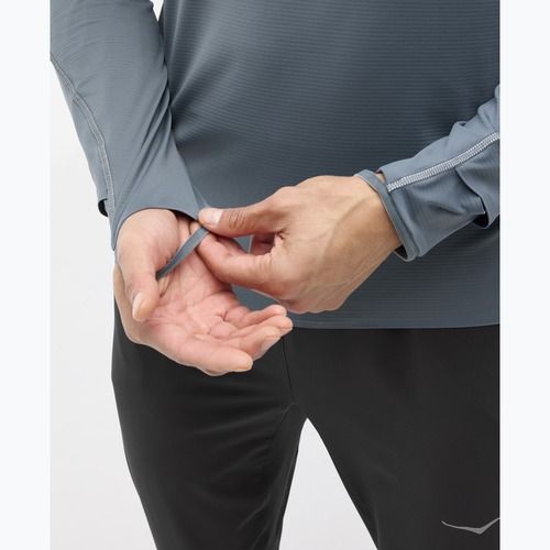 Men's running sweatshirt HOKA GlideTech Quarter Zip faded navy