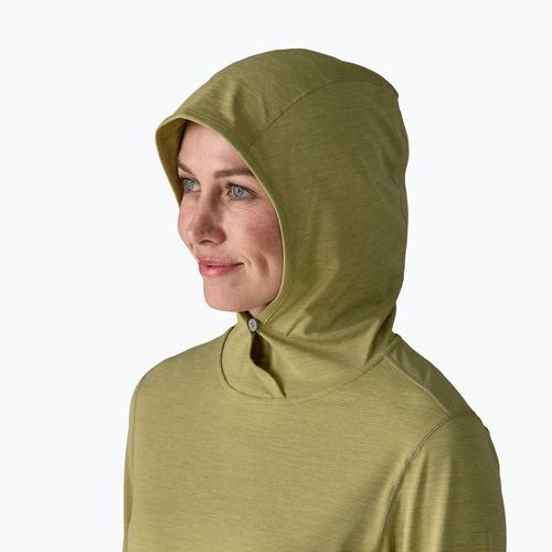 Women's sweatshirt Patagonia Capilene Cool Sun Hoody gumtree green/light gumtree green x-dye