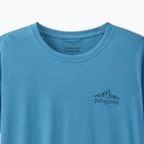 Women's T-shirt Patagonia Capilene Cool Daily - Cloud Crag shore blue/light shore blue x-dye