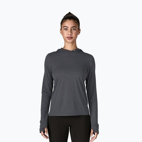 Women's sweatshirt Patagonia Capilene Cool Ultra Hoody smolder blue/light smolder blue x-dye