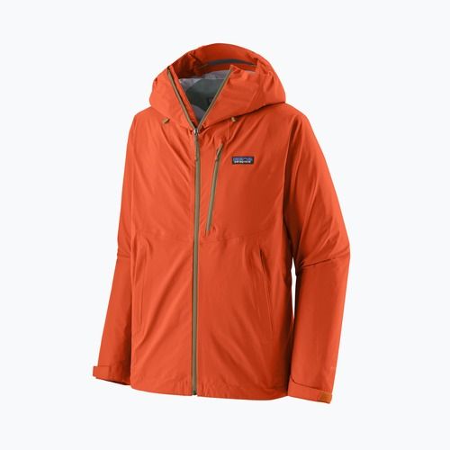 Men's rain jacket Patagonia Granite Crest Rain coal orange