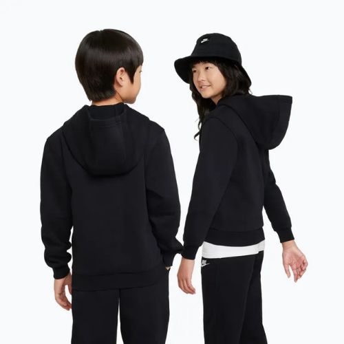 Children's sweatshirt Nike Sportswear Club Fleece black/white