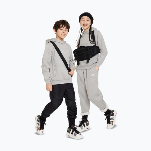 Children's sweatshirt Nike Sportswear Club Fleece dark grey heather/white