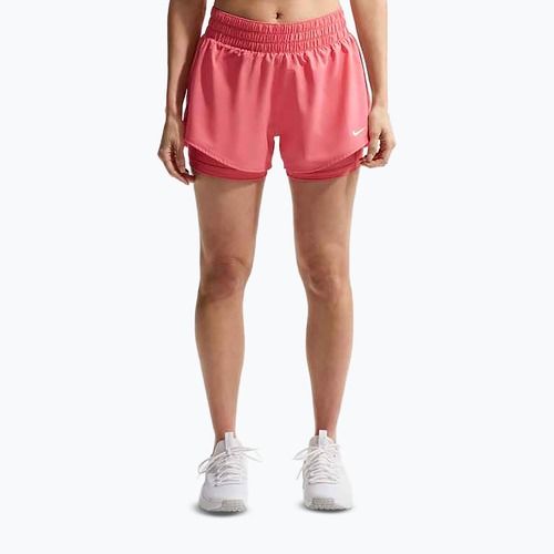 Women's running shorts Nike One Dri-FIT 2IN1 sea coral/white