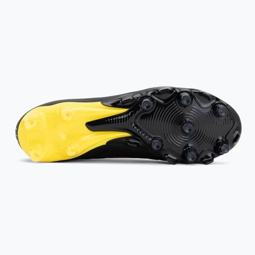 Football boots New Balance Tekela Team Low V5 FG black 100/punch yellow/fire cracker