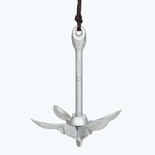 Anchor for jet ski, kayak/SUP AQUASTIC 1,5 kg 7,6 m silver