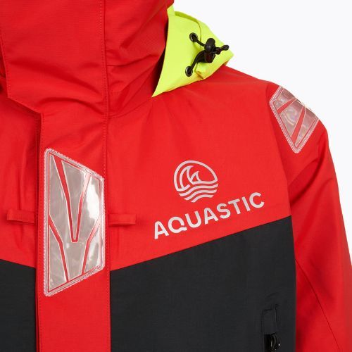 Kurtka żeglaska męska AQUASTIC Outrun 15 000/15 000 czerwony