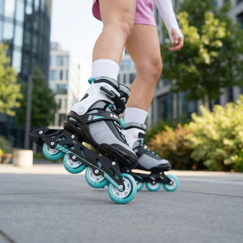 Women's rollerblades HEAD Essence 84 green