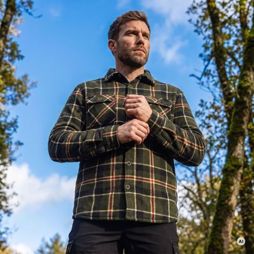 Men's trekking sweatshirt KADVA Walkora green