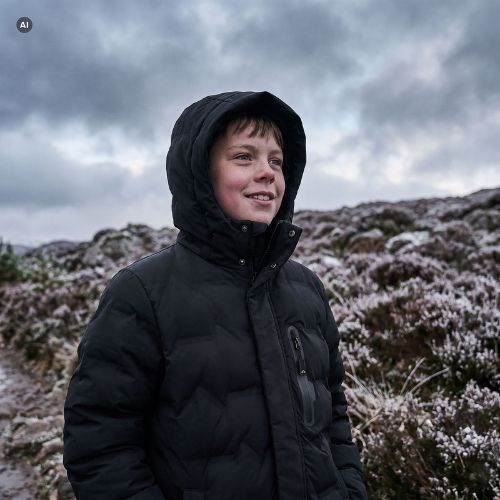 Children's down jacket KADVA City Alpine JR black