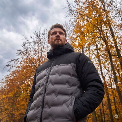 Kurtka ocieplana męska KADVA GlacierShell szary