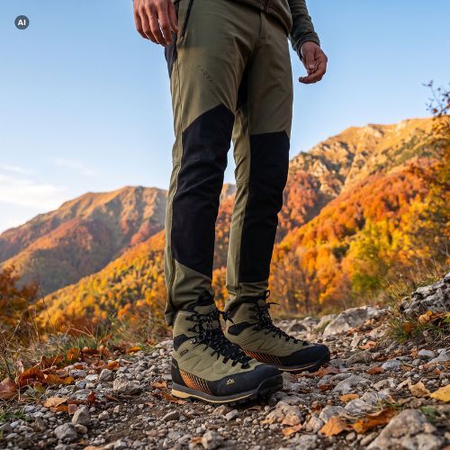 Men's trekking trousers KADVA Woodsy green