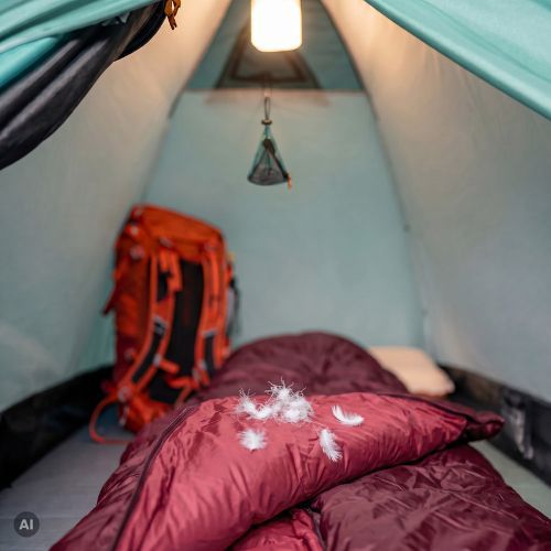KADVA Mafana 300 down sleeping bag red