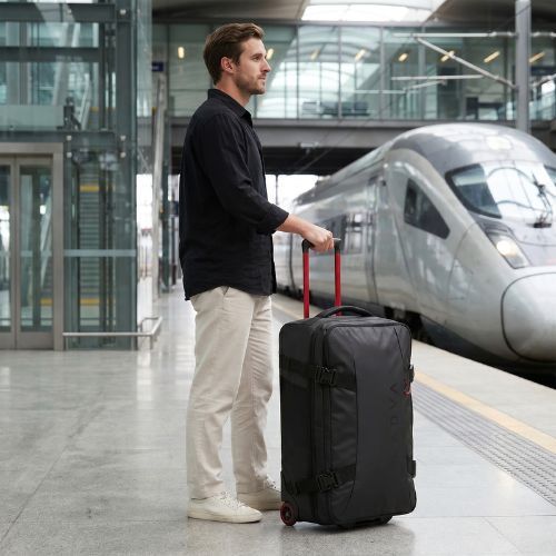 Large travel suitcase KADVA Mons 100 l black