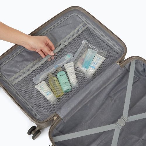 Medium travel suitcase KADVA Palero 64 l beige