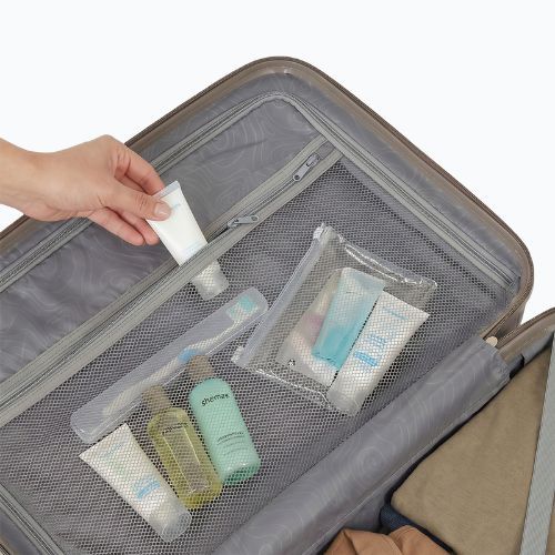 Medium travel suitcase KADVA Palero 64 l beige