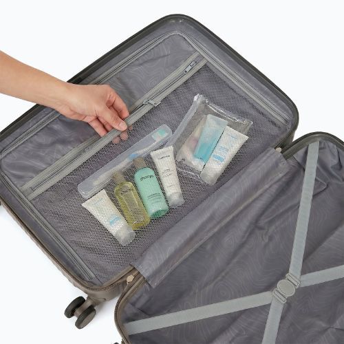Medium travel suitcase KADVA Palero 64 l grey